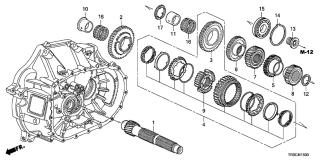2014 Honda Civic MT Countershaft (2.4L) Diagram
