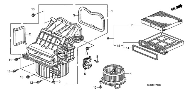 2009 Honda Civic Heater Blower Diagram