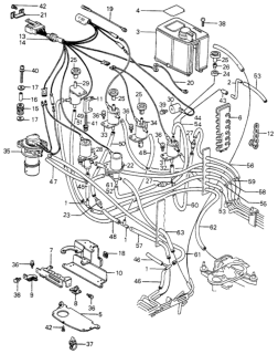1983 Honda Civic Wire Assy. Diagram for 36041-PA5-701