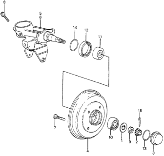1983 Honda Accord Rear Brake Drum Diagram