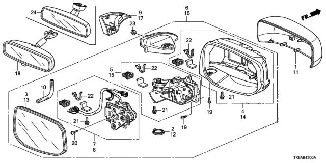 2013 Honda Fit Cap, Passenger Side Skull (Premium Cosmic Violet Pearl) Diagram for 76201-TF0-E11A5