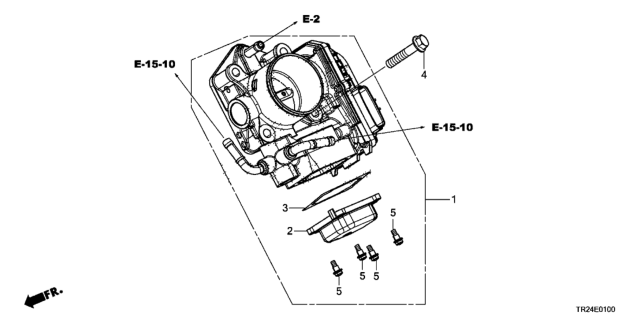 2015 Honda Civic Throttle Body, Electronic Control (Gme7A) Diagram for 16400-RW0-A01
