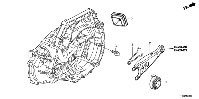 2012 Honda Civic MT Clutch Release (1.8L) Diagram