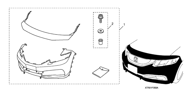 2013 Honda Civic Nose Mask (Full) Diagram