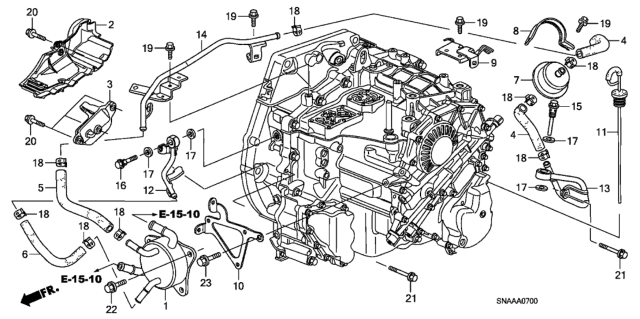 2009 Honda Civic Warmer (ATf) Diagram for 19430-RNA-A51