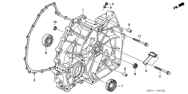 2002 Honda Insight Flywheel Case Diagram