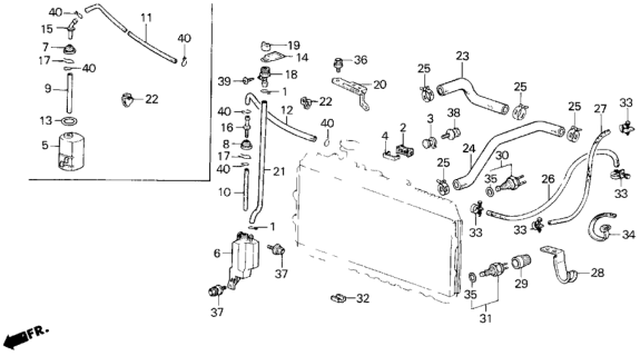 1987 Honda Civic Cover, Thermo Switch Diagram for 32114-PE1-661