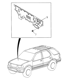 1998 Honda Passport Insulation Dash Eng Diagram for 8-97143-321-2