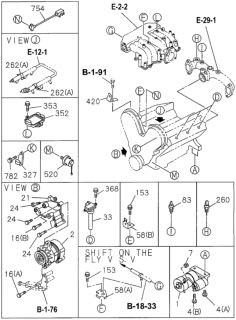1996 Honda Passport Coil Assembly, Ignition Diagram for 8-97096-804-0