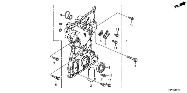 2013 Honda Accord Chain Case (L4) Diagram