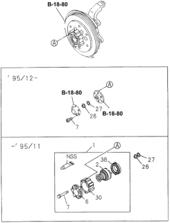 1995 Honda Passport Shim, Axle Shaft (0.500MM) Diagram for 8-94178-935-1
