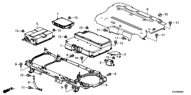 2014 Honda Accord IPU Cover - Battery Charger Diagram