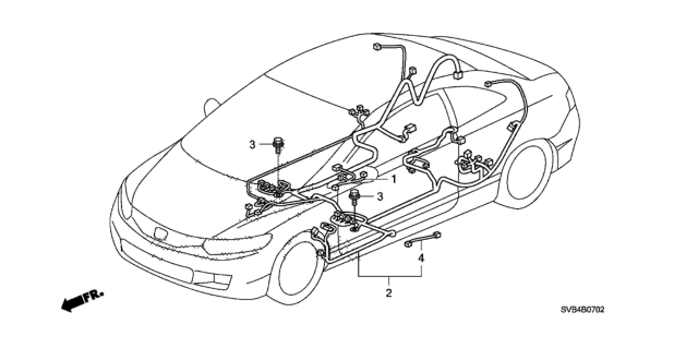 2010 Honda Civic Cord Assy., Usb Diagram for 39114-SVA-A01