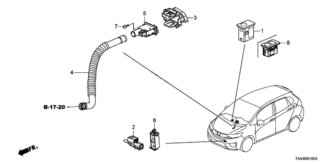 2015 Honda Fit A/C Sensor Diagram