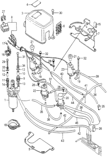 1980 Honda Accord HMT Control Box - Valve - Tubing Diagram