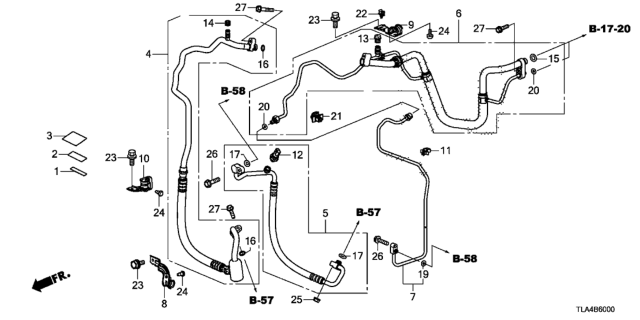 2019 Honda CR-V Hose, Suction Diagram for 80312-TLA-A01