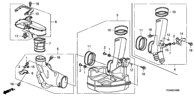 2011 Honda Accord Resonator Chamber (V6) Diagram