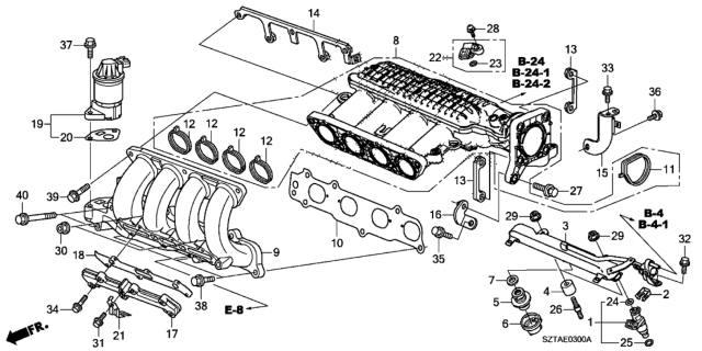 2013 Honda CR-Z Intake Manifold Diagram