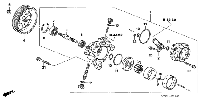 2006 Honda Element P.S. Pump Diagram