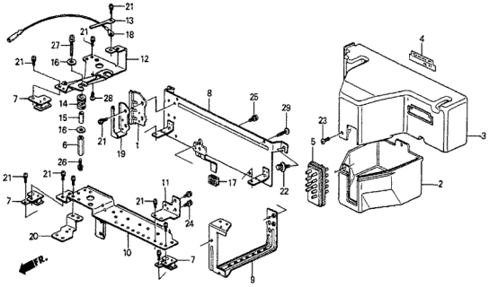 1983 Honda Prelude Spacer, Mounting Diagram for 36027-PC6-004