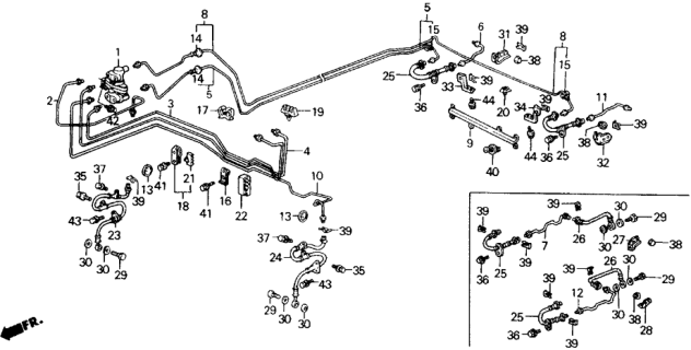 1989 Honda Accord Brake Lines Diagram