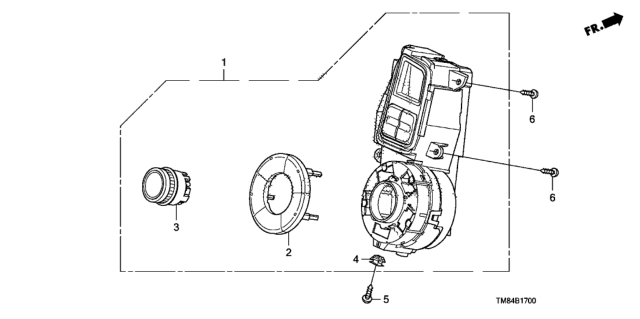 2014 Honda Insight Control Assy., Auto Air Conditioner *NH571L* (BRIGHT SILVER) Diagram for 79600-TM8-A61ZA