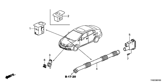 2014 Honda Civic A/C Sensor Diagram