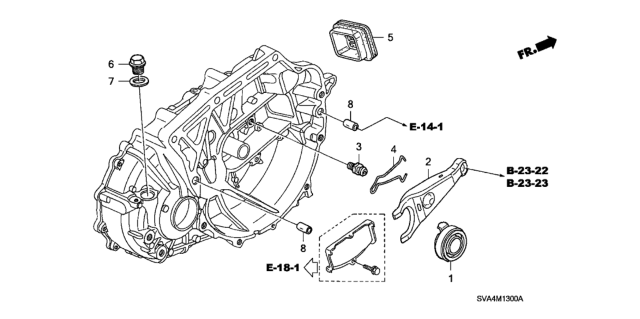 2008 Honda Civic Clutch Release (2.0L) Diagram
