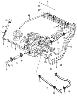 1981 Honda Civic Fuel Tubing Diagram
