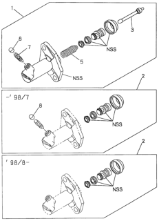 Cylinder Slave, Clutch Diagram for 8-97941-519-0