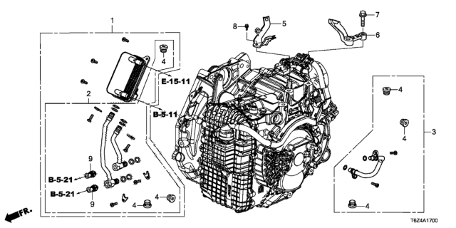 2020 Honda Ridgeline Stay Assy., Engine Harness Diagram for 27760-5NB-000