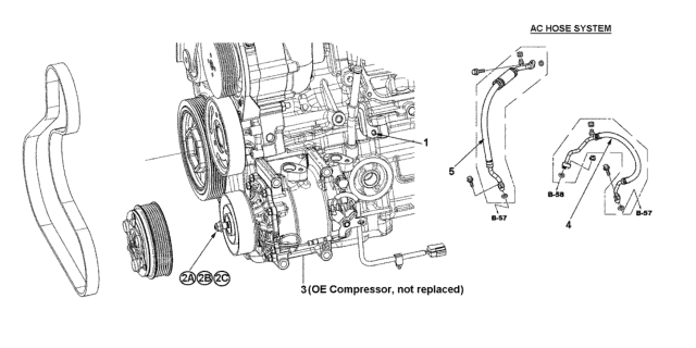 2013 Honda CR-Z HPD- AC Hose System Diagram