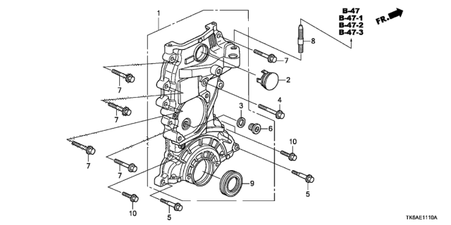 2013 Honda Fit Chain Case Diagram