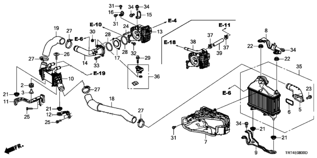 2021 Honda Clarity Fuel Cell Rubber, Mounting Diagram for 38608-SA5-000