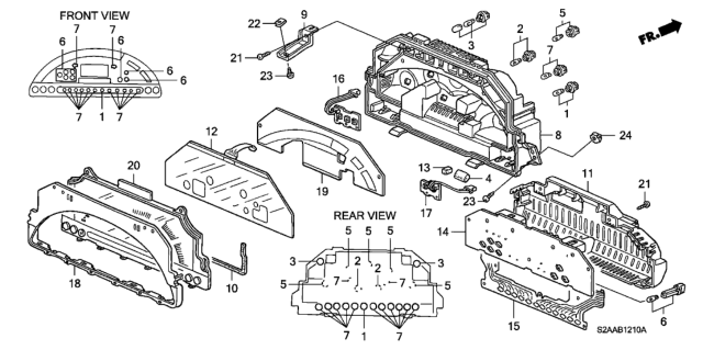 2009 Honda S2000 Case Assembly Diagram for 78110-S2A-A31
