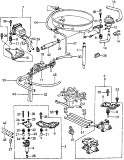 1983 Honda Civic Tube Assy., Breather Diagram for 15704-PA6-641