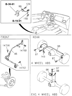 1994 Honda Passport Master Cylinder Brake Piping Diagram 2