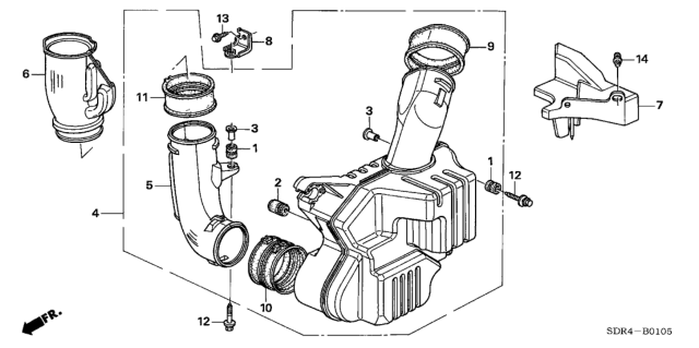 2005 Honda Accord Hybrid Resonator Chamber Diagram