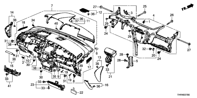 2022 Honda Odyssey Spacer, R. Lock *NH900L* (DEEP BLACK) Diagram for 77107-THR-A01ZA