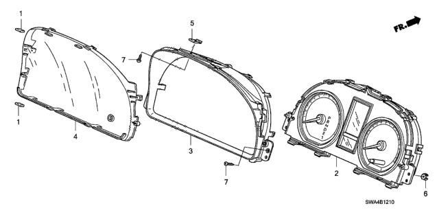 2009 Honda CR-V Lens Diagram for 78156-SWA-J01