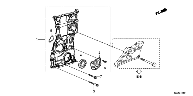 2013 Honda CR-V Chain Case Diagram