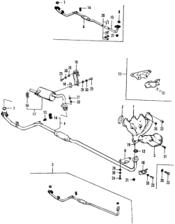Gasket, Exhuast Pipe Diagram for 18110-PA1-000