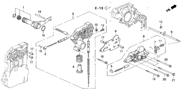 1995 Honda Odyssey AT Regulator (2.2L) Diagram
