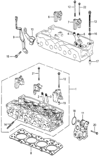 1982 Honda Prelude Cylinder Head Diagram