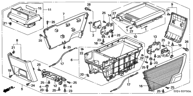 2006 Honda Odyssey Screw, Tapping (3X8) (Truss) Diagram for 83431-SHJ-A01