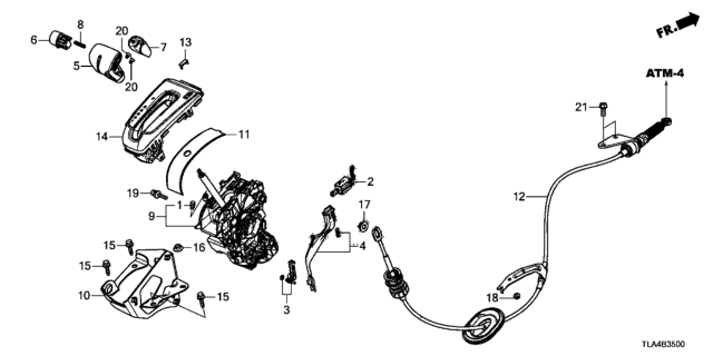 2019 Honda CR-V Bracket Set, Base Diagram for 54200-TLA-A64