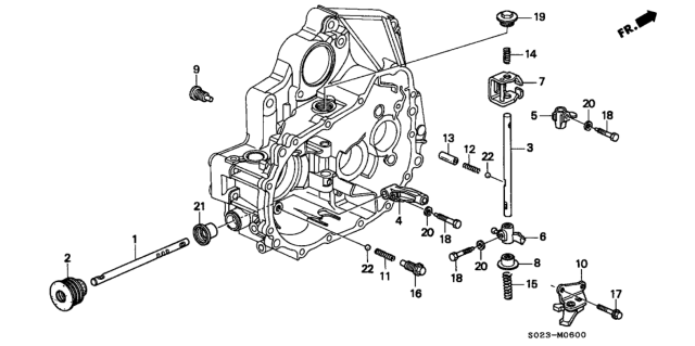 1996 Honda Civic Interlock Diagram for 24430-PL3-010