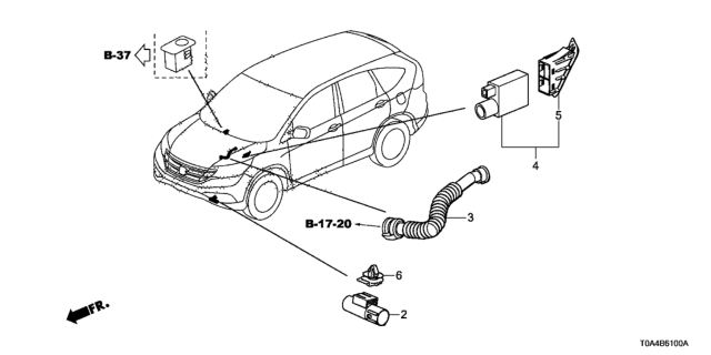 2012 Honda CR-V A/C Sensor Diagram