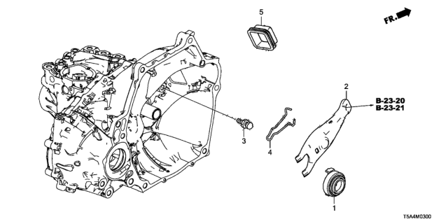 2015 Honda Fit MT Clutch Release Diagram