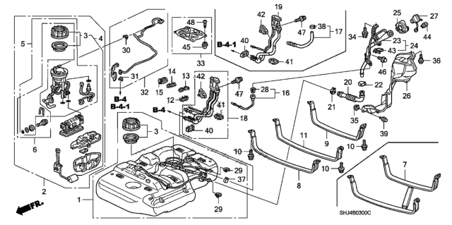 2005 Honda Odyssey Clamp, Fuel Tube (A) Diagram for 91581-SHJ-A01